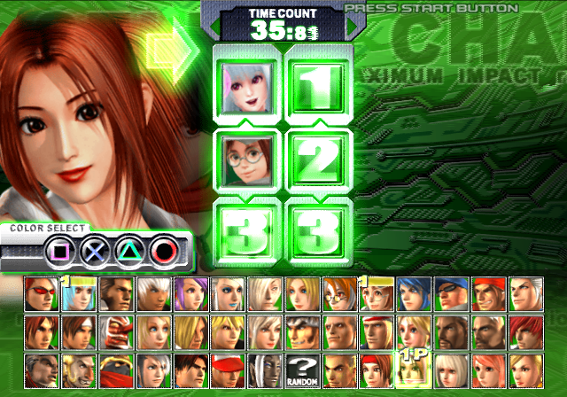  KOF 맥시멈 임팩트 레귤레이션 A KOF MAXIMUM IMPACT REGULATION A ケーオーエフマキシマムインパクトレギュレーションエー (PS2 - FTG - ISO 파일 다운로드)