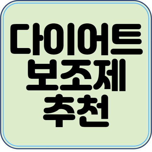  다이어트 보조제 추천