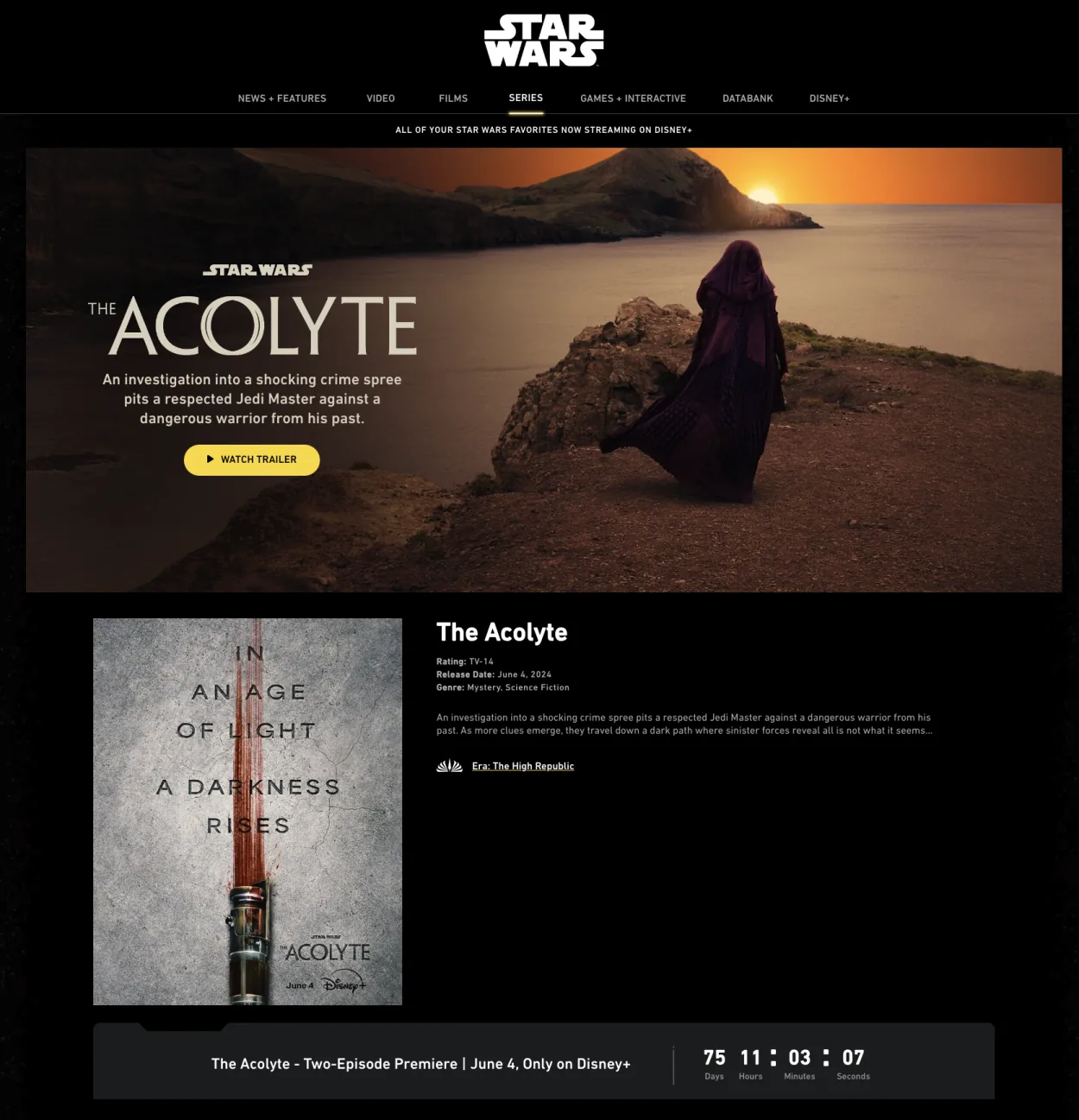 스타워즈 애콜라이트 STARWARS ACOLYTE