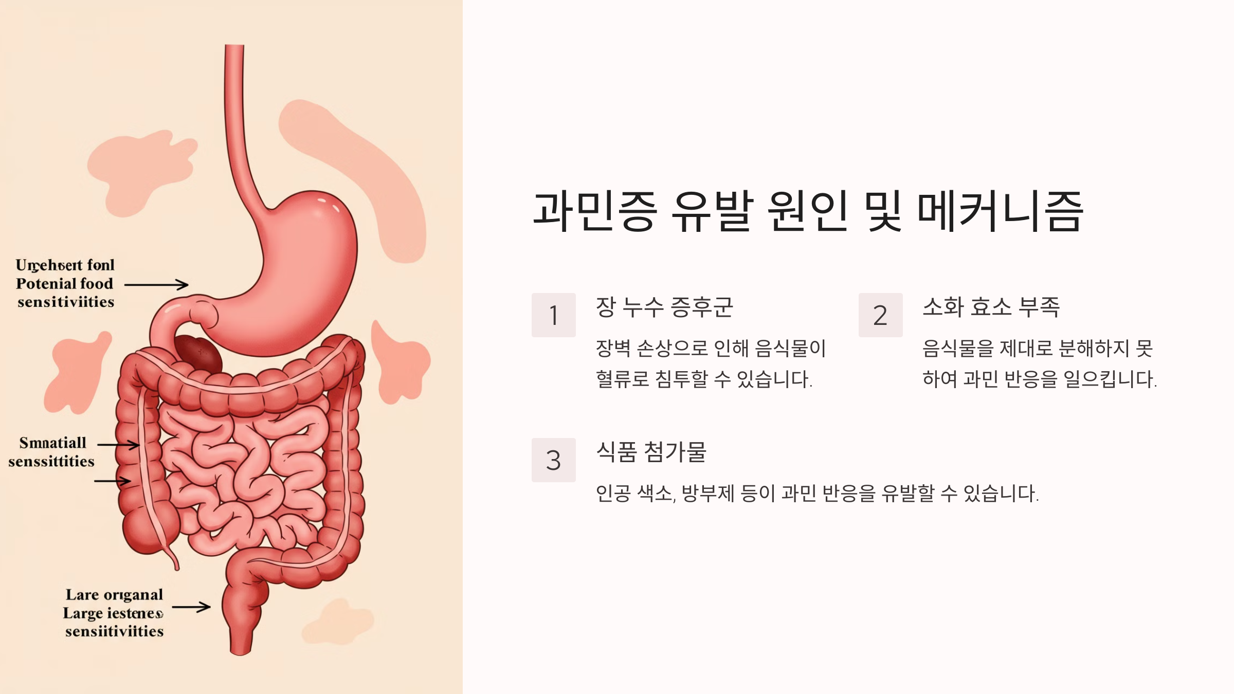 음식물 과민증의 원인