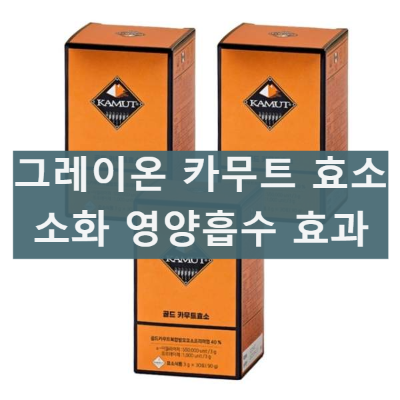그레이온 카무트 프리미엄 효소90 섭취 후기 효능 효과 먹는방법