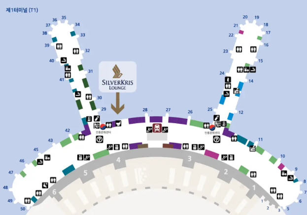 인천공항-실버크리스라운지-위치