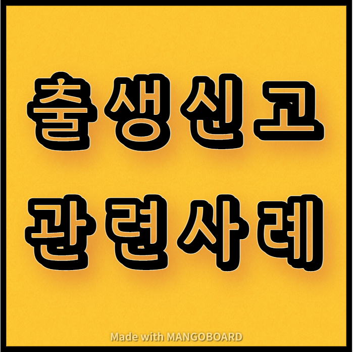  출생신고와 관련된 사례 및 해설