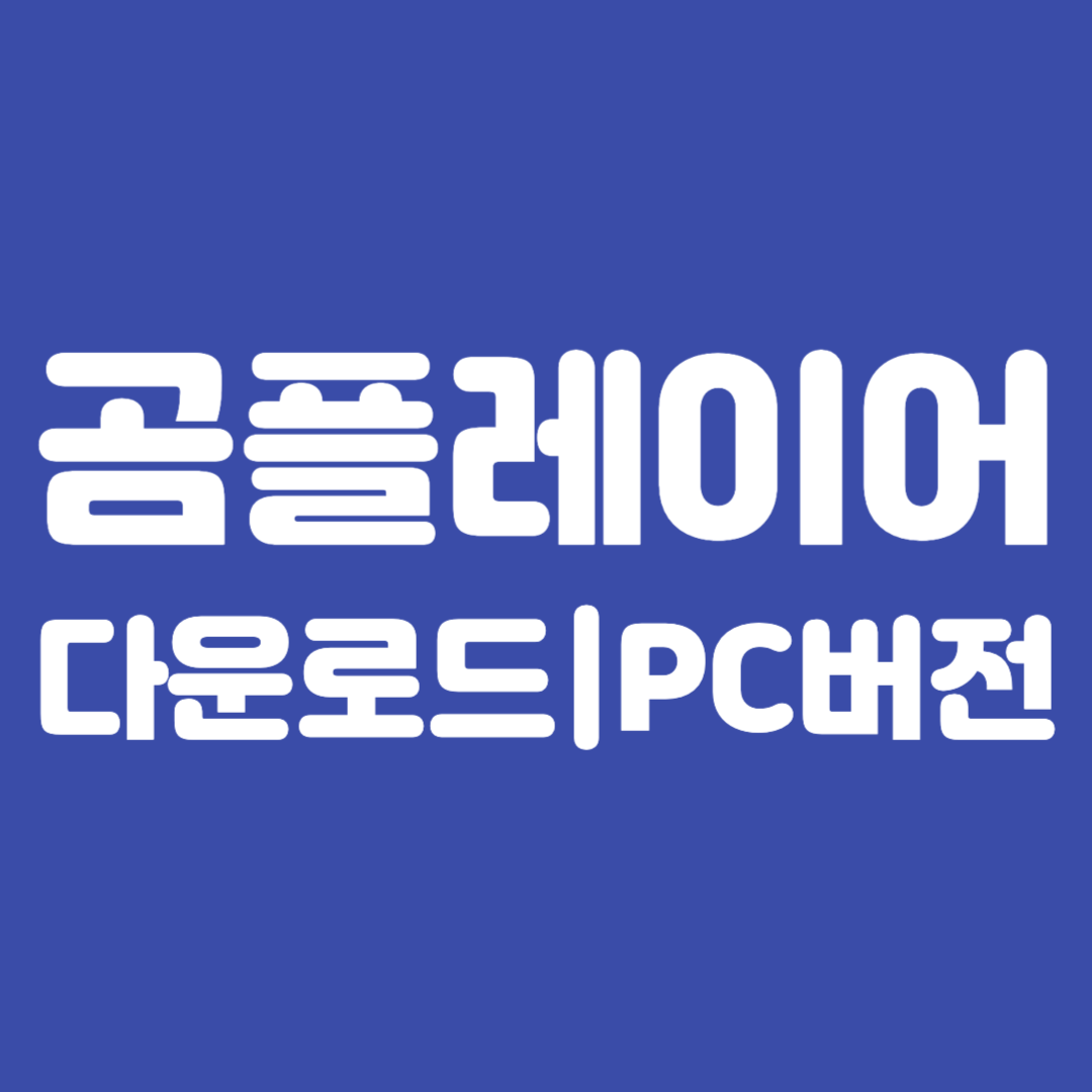 곰플레이어 다운로드 PC버전