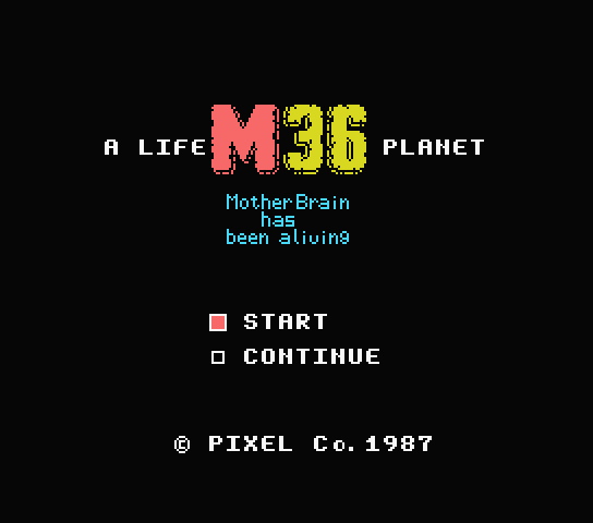  A Life M36 Planet.MX1 Japan 파일 - MSX