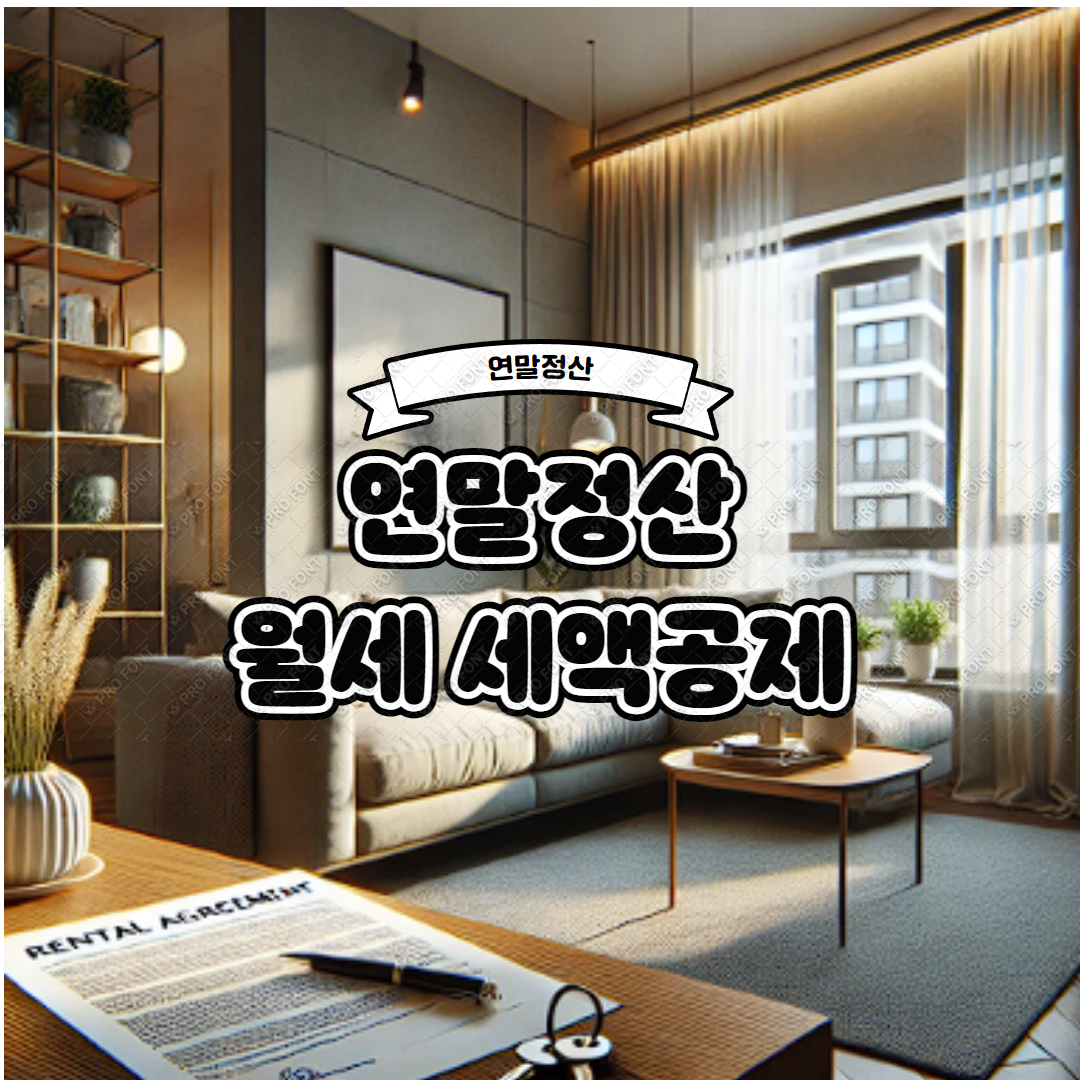 연말정산 월세 세액공제 조건 공제율 제출서류