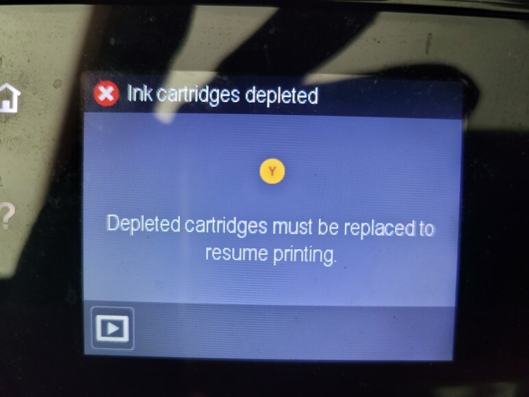 출장수리, HP 8610 무한잉크 Ink cartridges depleted 문제 수리 (고양시 덕양구 행신동)