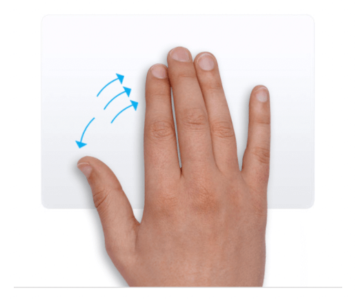 맥북-트랙패드-제스처-바탕화면-이동