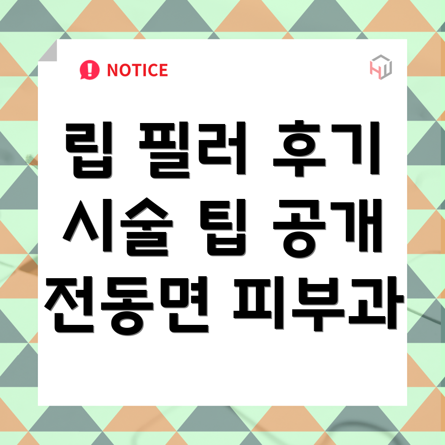 입술 필러 시술 후기