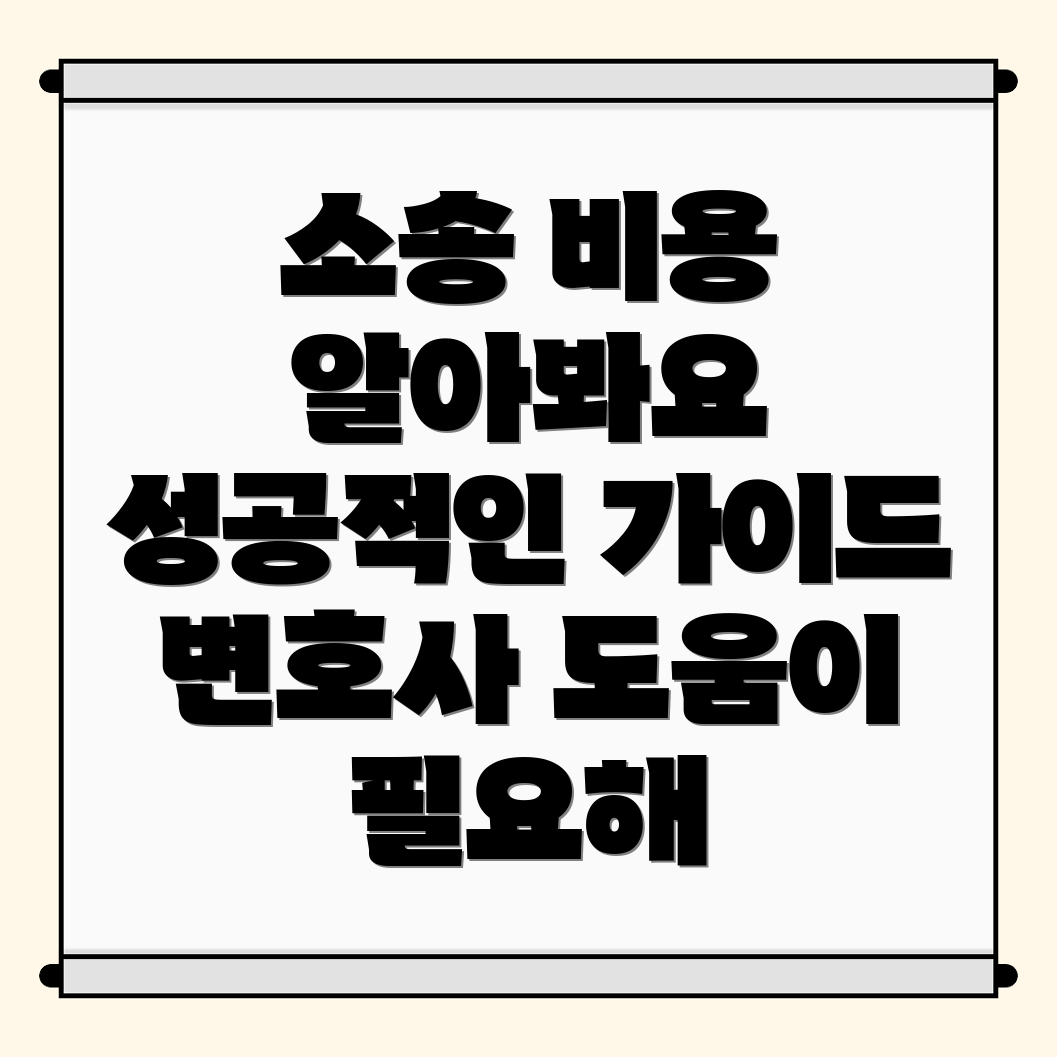 민사소송 변호사 비용