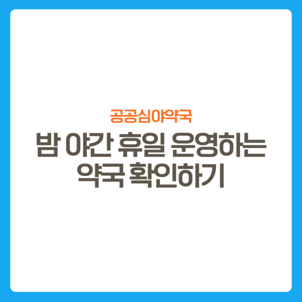 썸네일-공공심야약국-위치확인