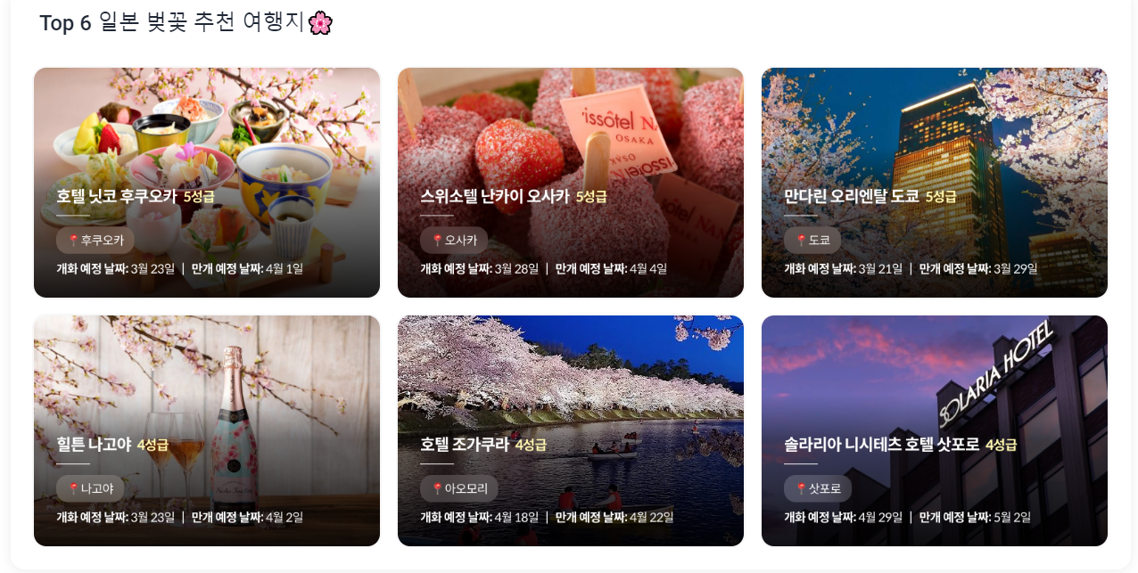 top6 일본 벛꽃 추천 여행지