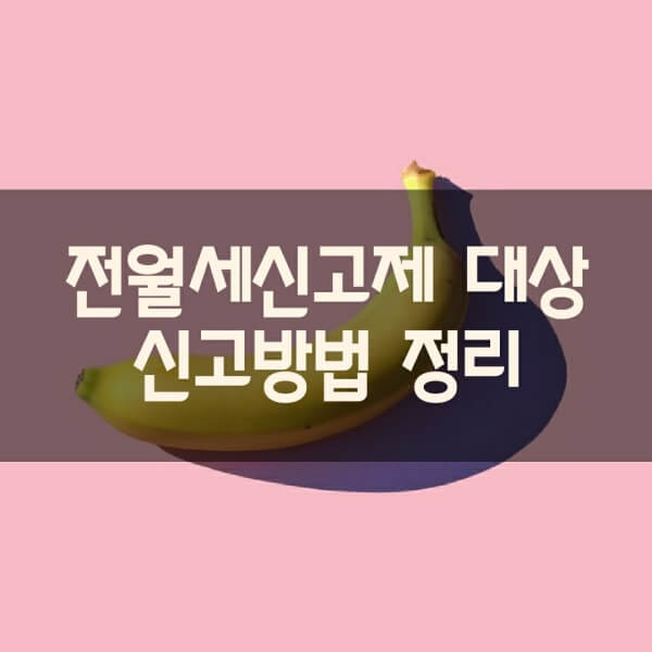  전월세 신고제 대상, 신고방법 쉽게 정리했어요.