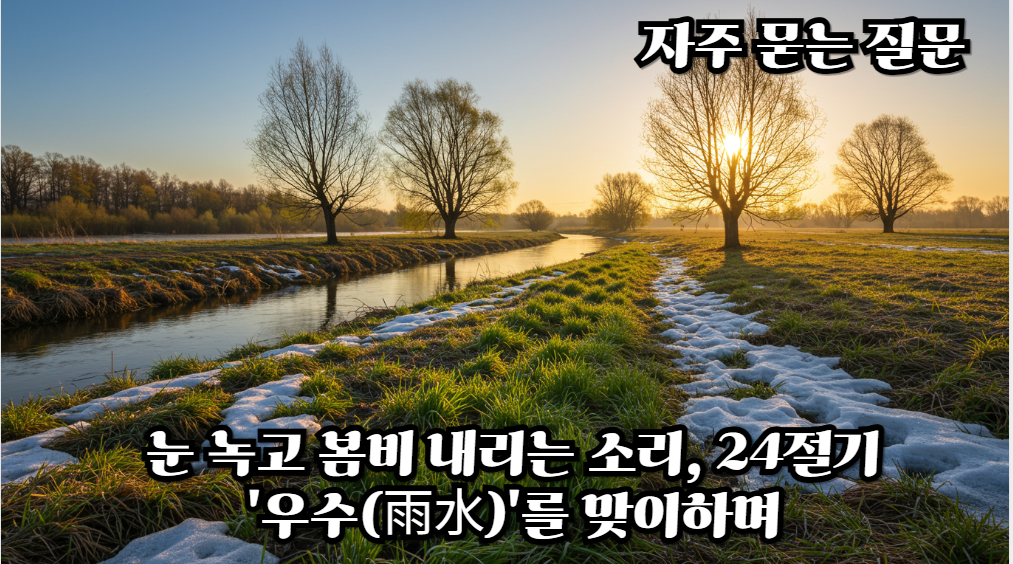 눈-녹고-봄비-내리는-소리-우수