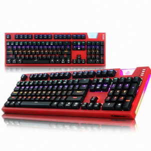  앱코 앱코 HACKER K660 ARC 프리미엄 카일광축 완전방수 레인보우 LED 게이밍 키보드 (레드 클릭)