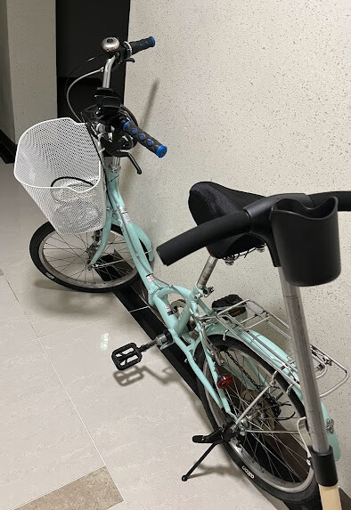 당근마켓에서-구매한-자전거(민트색)