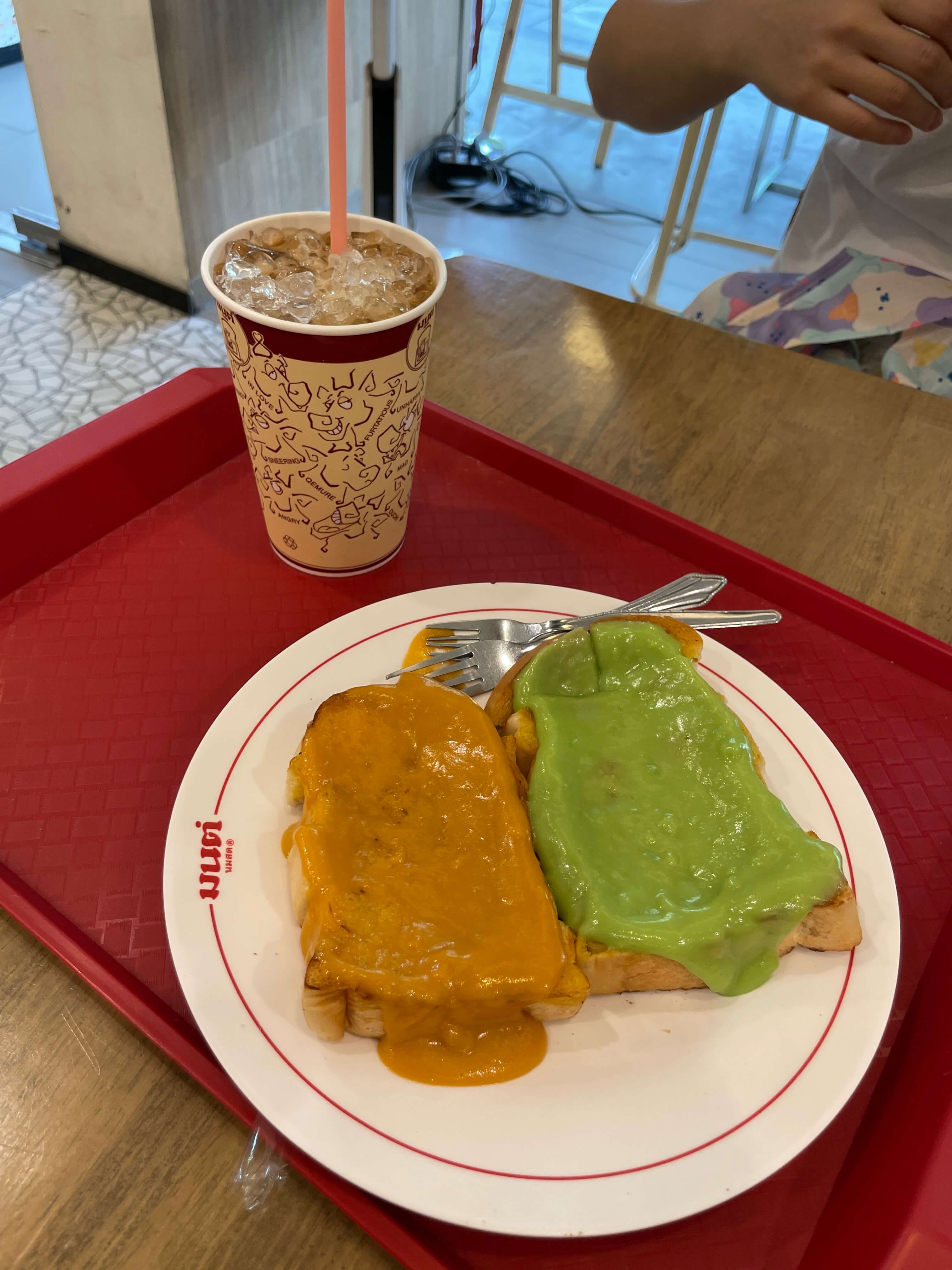 태국-방콕-디저트-현지인-맛집-몬놈쏫-에그커스터드-판단커스터드-토스트