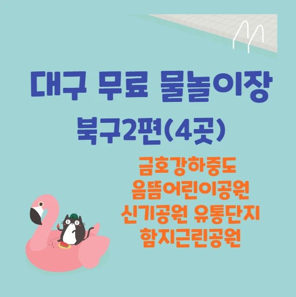 금호강 하중도 무료물놀이장 2편