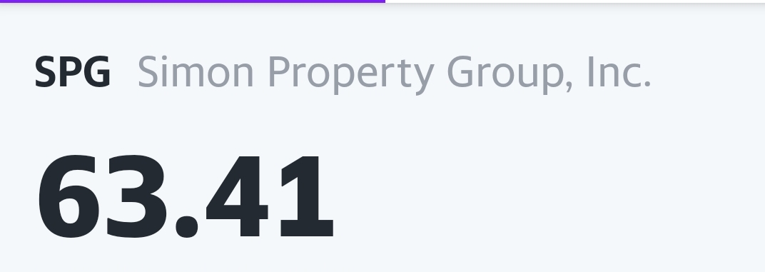  사이먼프로퍼티 3분기 배당금발표 및 배당락일-(Simon Property Group, NYSE : SPG)