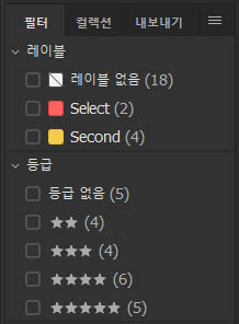 브릿지의 필터 패널