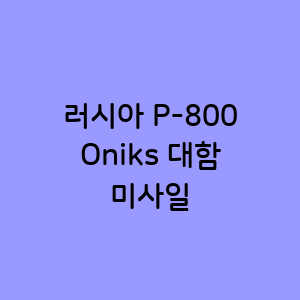 러시아 P-800 Oniks 대함 미사일