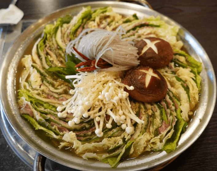 [6시 내고향] 괴산 맛집 소고기배추전골 알탕 맛집 새우장 택배주문 괴산전통시장 알부자집