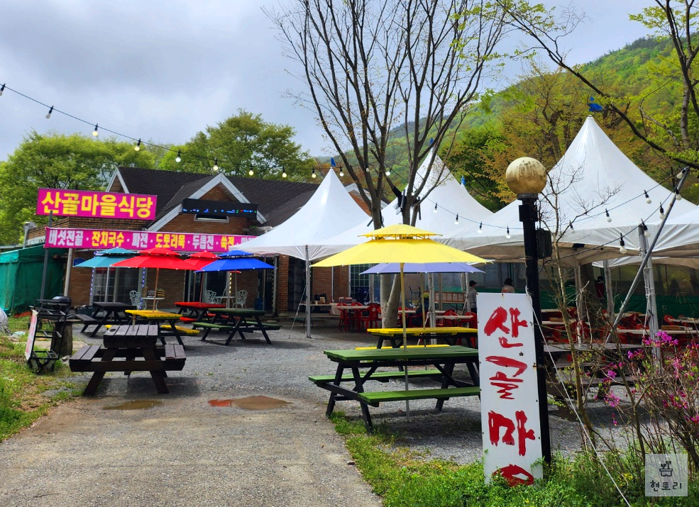 충남 서산 개심사 맛집 산골마을식당