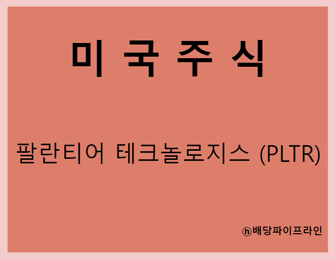  팔란티어 테크놀로지스 (PLTR) 주가, 실적, 전망, 기업분석, 52주 저가,고가 매출, 이익