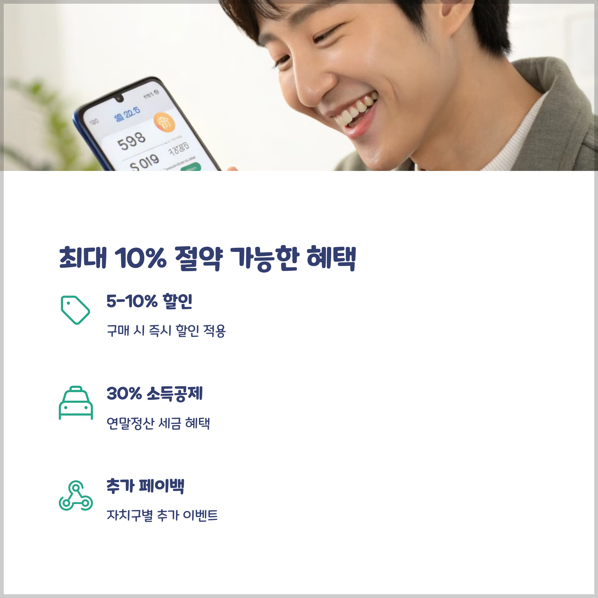 할인 및 소득공제 혜택