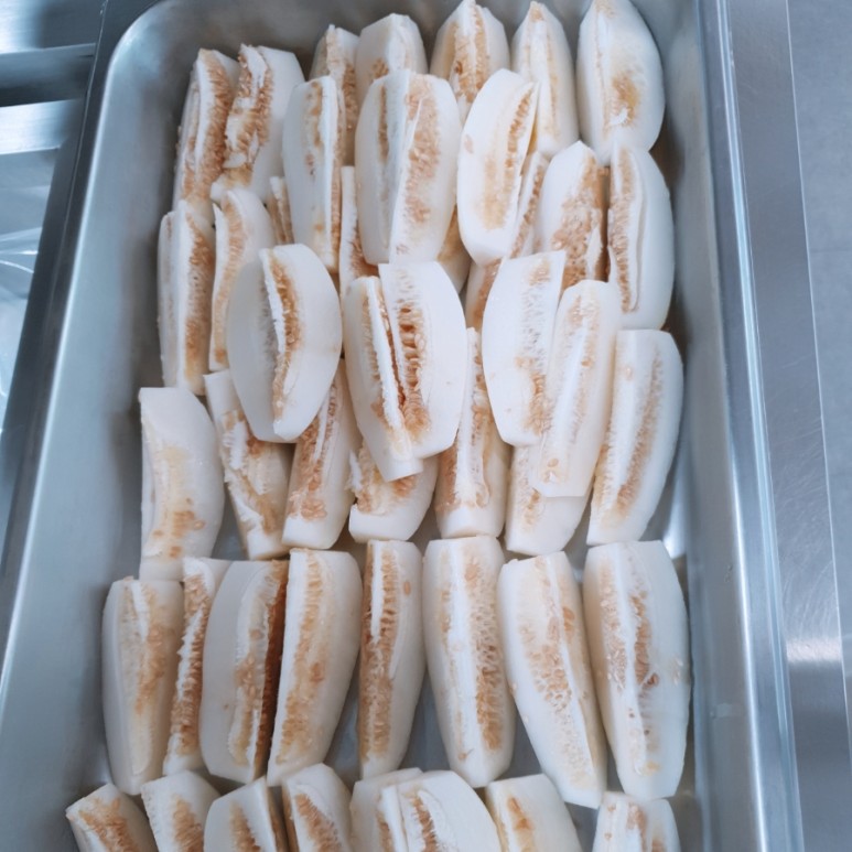 단체급식 메뉴 모음 / 모시조개탕, 소고기불고기, 비빔만두, 검은깨뿌리샐러드 레시피 / 5월 회사 구내식당 레시피 및 다이어트 테이블 4
