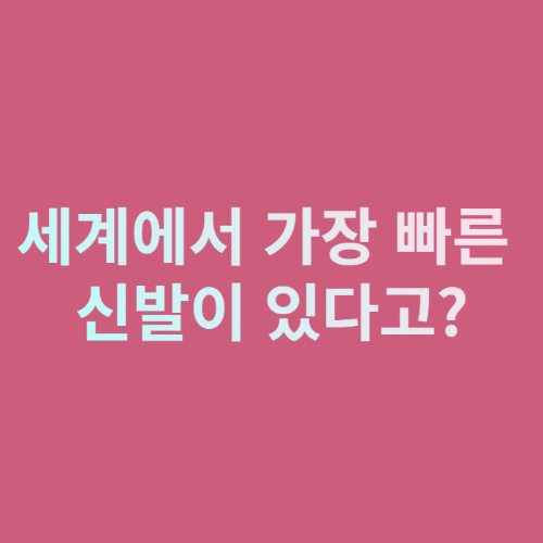 문워커스 신발 무엇인지 아시나요?