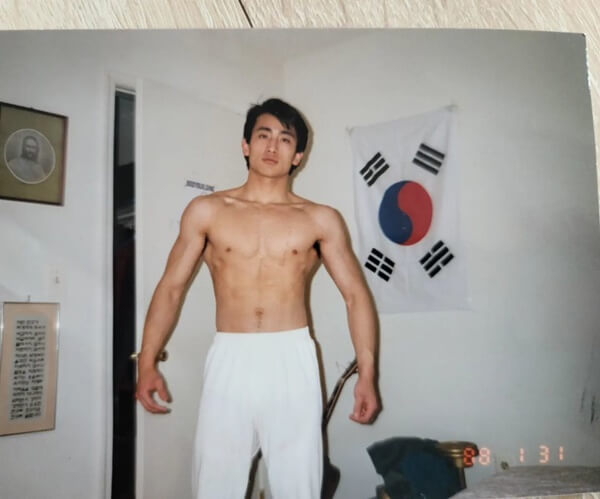 차인표-미국-운동할때