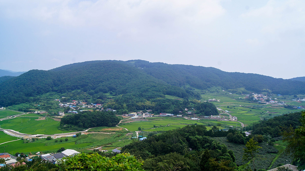 남해 독일마을 원예예술촌 전망대 우측 풍경