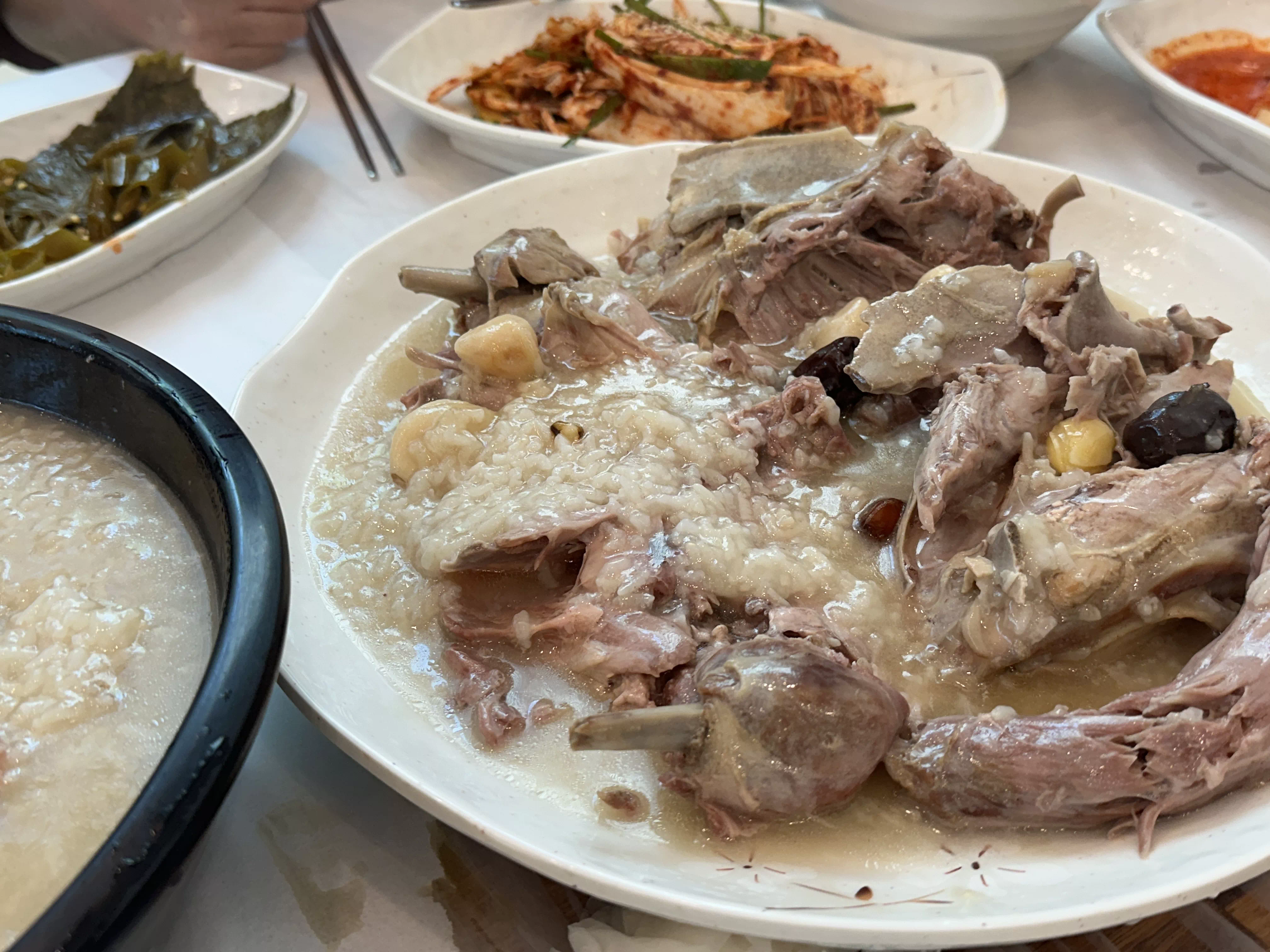 오리누룽지백숙