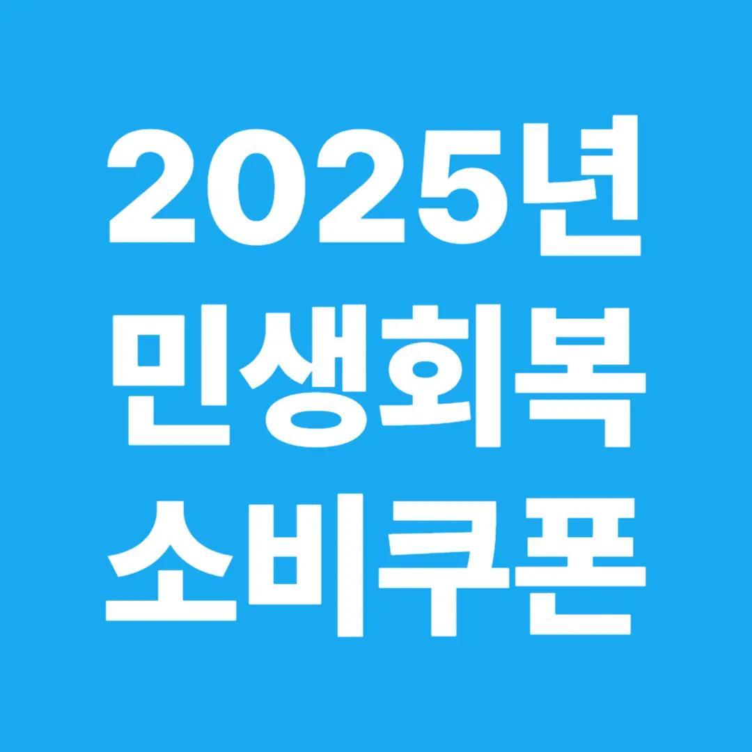 2025년 민생회복 소비쿠폰