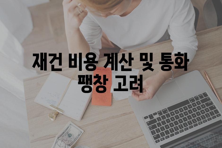 재건 비용 계산 및 통화 팽창 고려