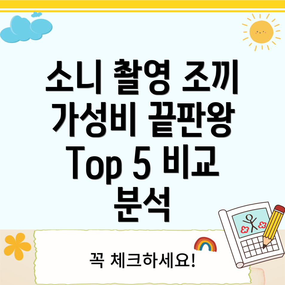 소니촬영조끼가성비끝판왕최고의선택을위한분석비교Top5