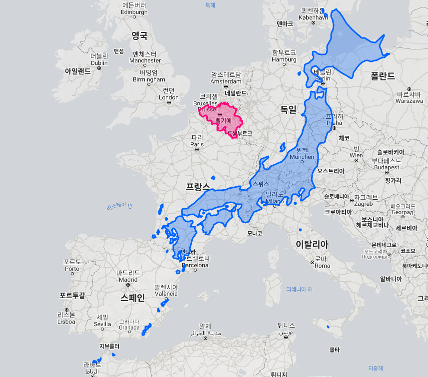 ベルギーの面積 人口 国民所得はこちら