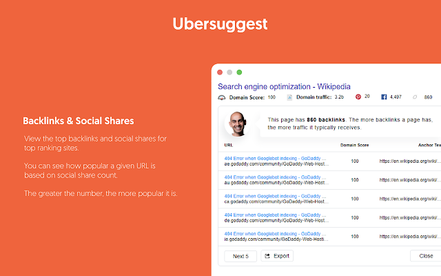  SEO 분석 툴 Ubersuggest 크롬 확장 사용법