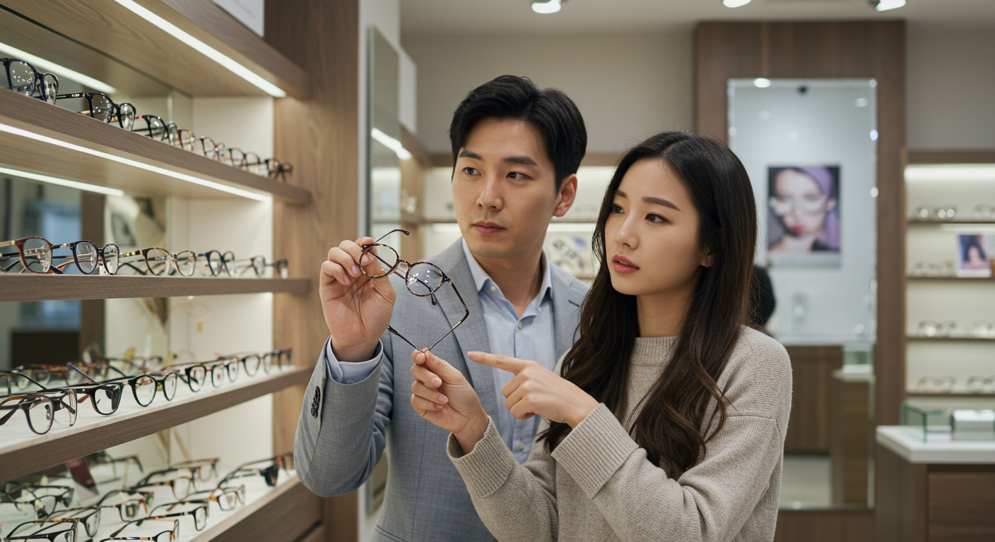 다초점 렌즈 안경테