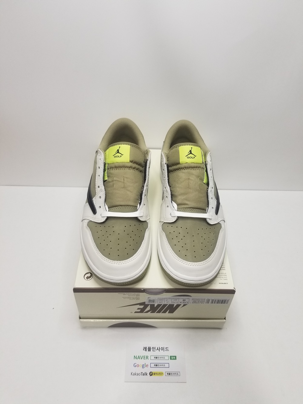  [AIR JORDAN] 트래비스 스캇 x 에어조던1 로우 골프 FZ3124-200 남녀공용