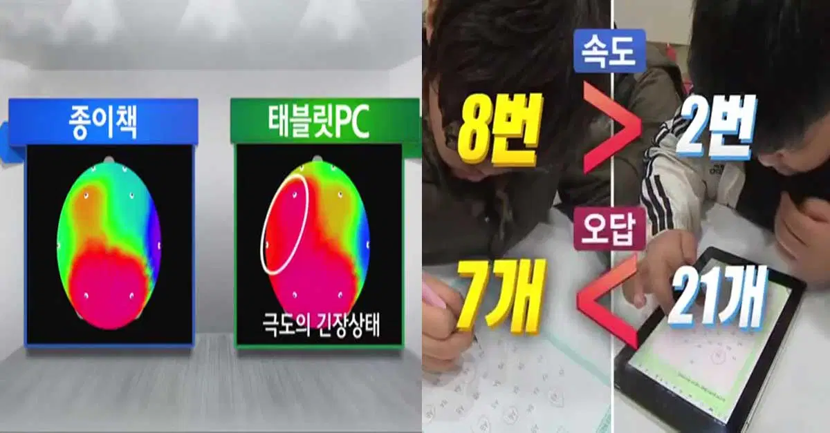  종이책 vs 전자책 읽을 때 놀라운 뇌파 차이