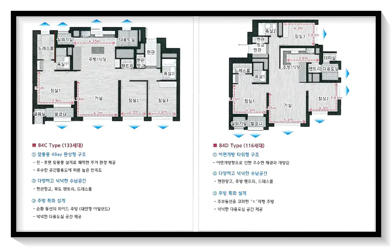84C,D-평면안내