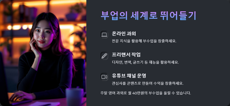 월 100만원 부수입 만드는 방법 직장인 재테크 꿀팁