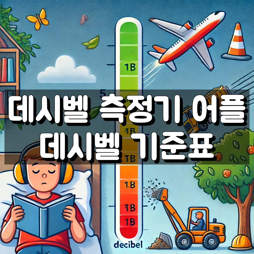 데시벨 측정기 어플 추천과 및 기준표 정리