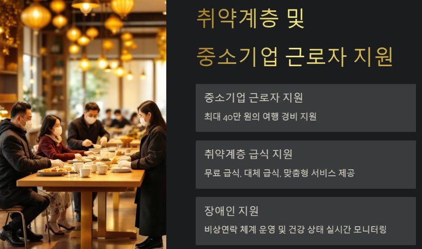 기타 지원으로 소외계층 배려