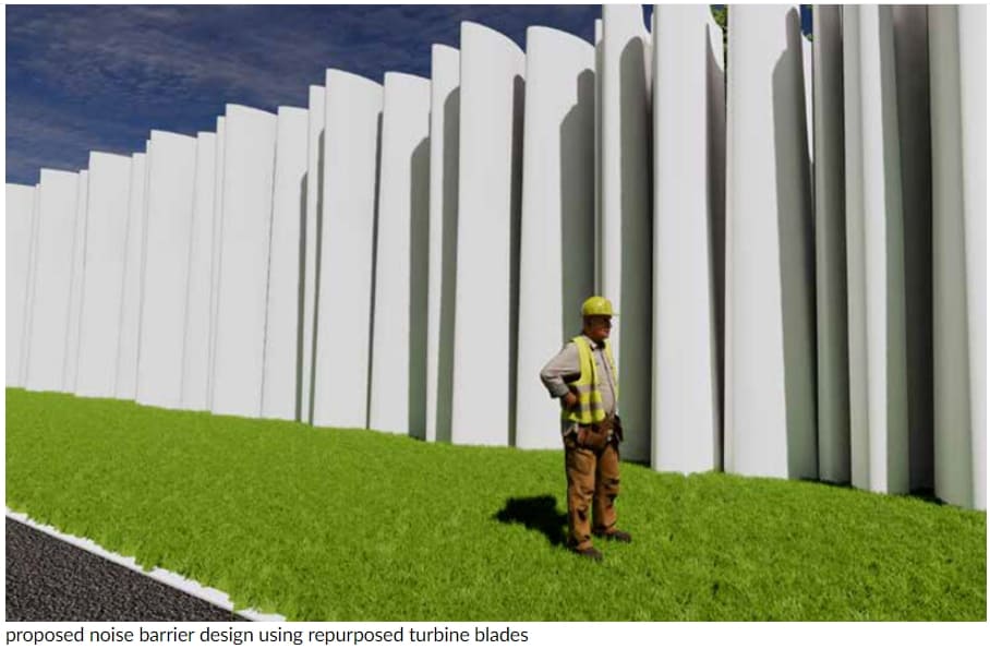 해체된 터빈 블레이드로 만든 세계 최초 교량 VIDEO: Re-wind installs first 'BladeBridge' in ireland using repurposed wind turbine blades
