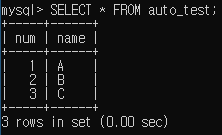 MySQL) AUTO_INCREMENT