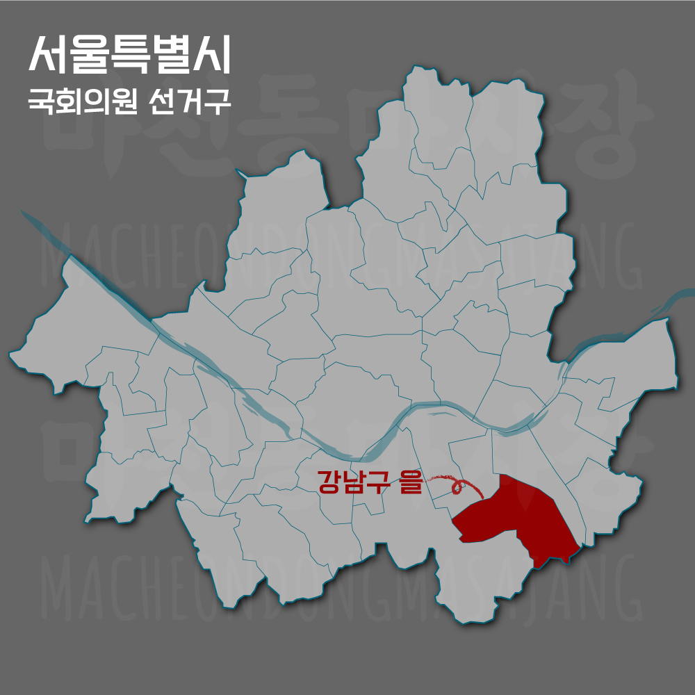 서울특별시-강남구을-선거구-위치