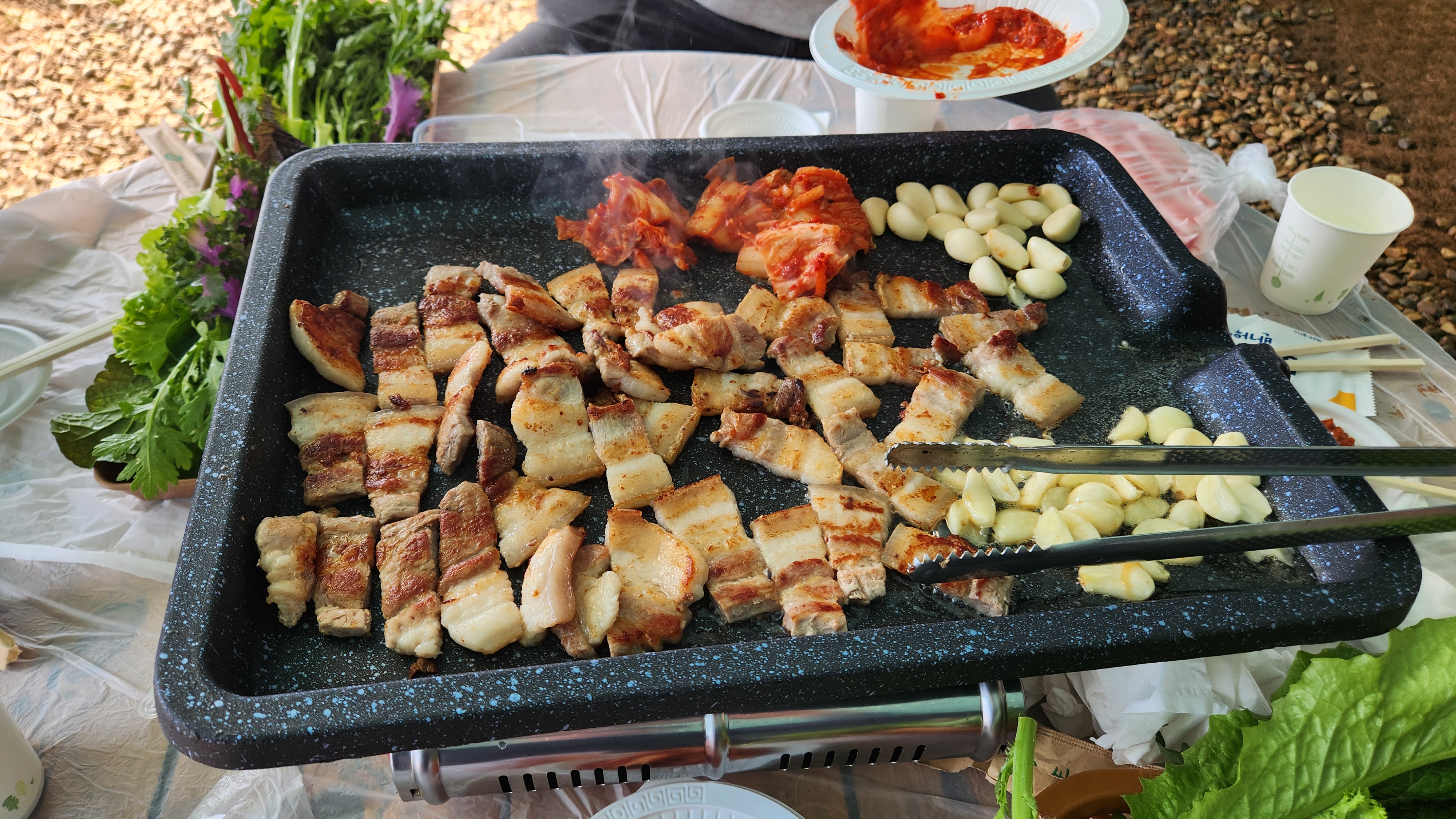 미나리삼겹살 이미지